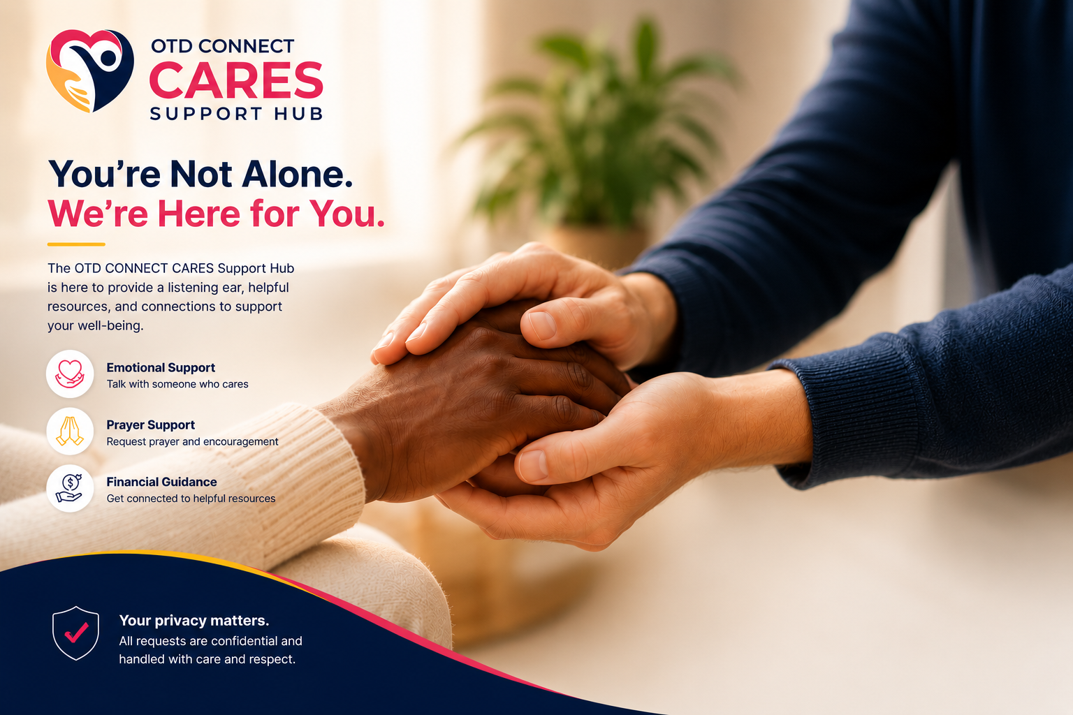 OTD Cares Support Hub — You're Not Alone. We're Here for You.